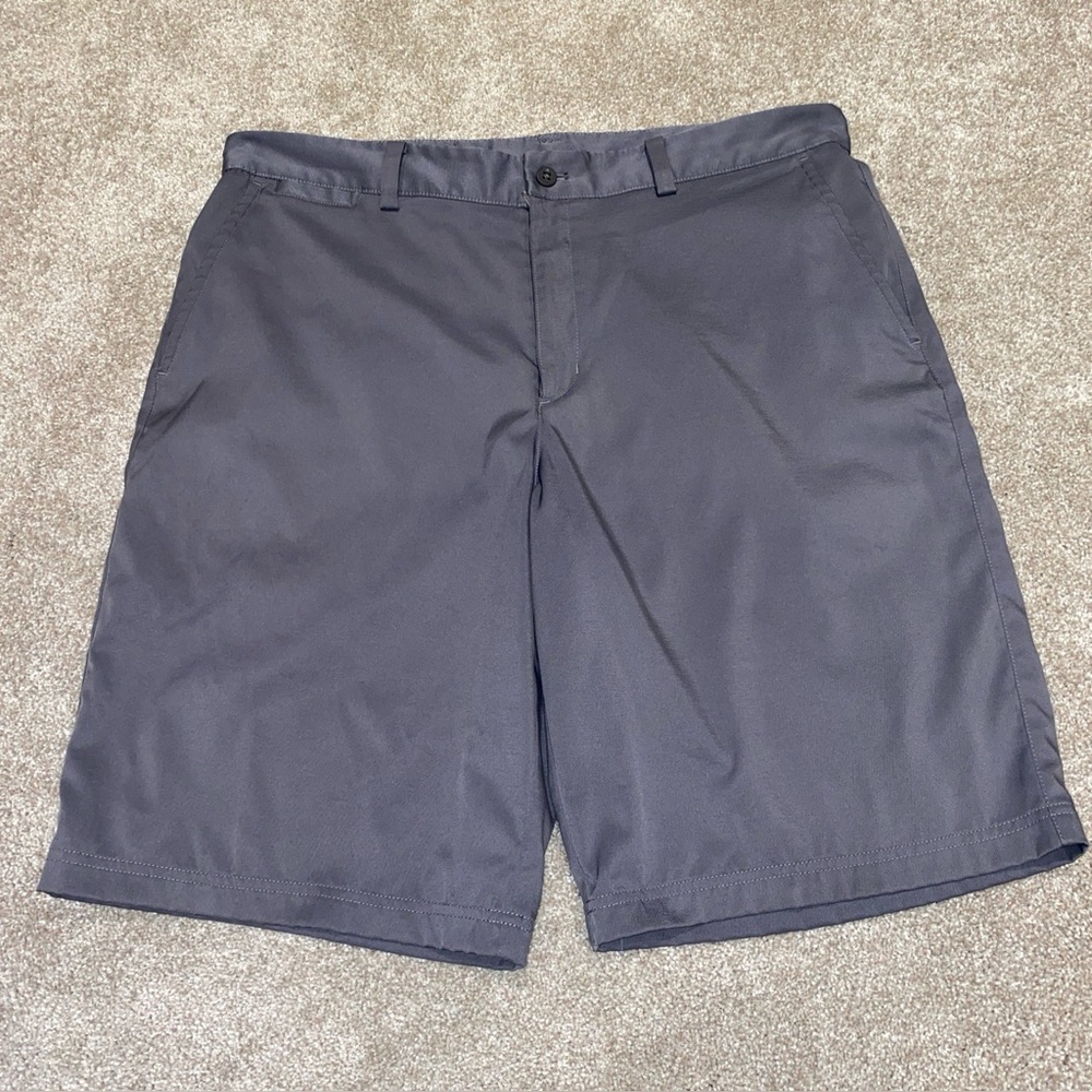 Nike Golf Dri Fit Flat Front Golf Shorts Men’s 34 Grey Casual